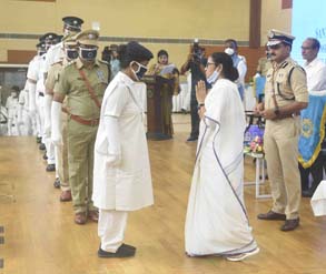 Felicitation ceremony of Kolkata Police